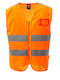 Payper Ace Mesh Men's Safety Vest with Reflective Film Orange
