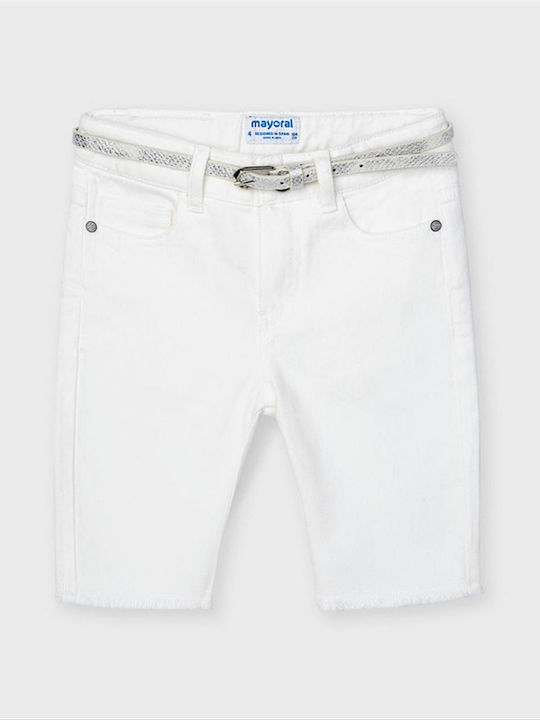 Mayoral Kids' Pants white Gabardine