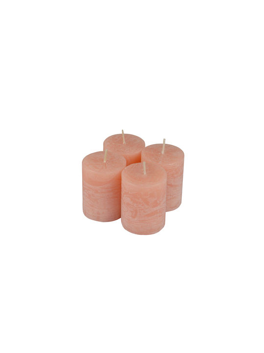 Aromatisches Kerze L-c Rustique Rosa 4x5cm 4Stücke