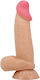 Pretty Love Sliding Skin Series Realistic Dildo Sliding Skin Suction Cup 19.4 Cm