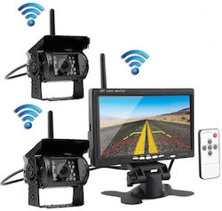 Wireless Waterproof Car Reverse Camera with Screen and Night Vision Universal