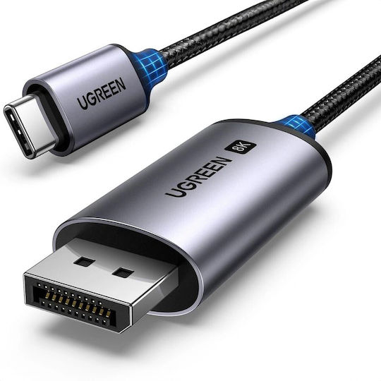 Ugreen Cm556 Video Cable USB-C male - DisplayPort Γκρι 3m 25839