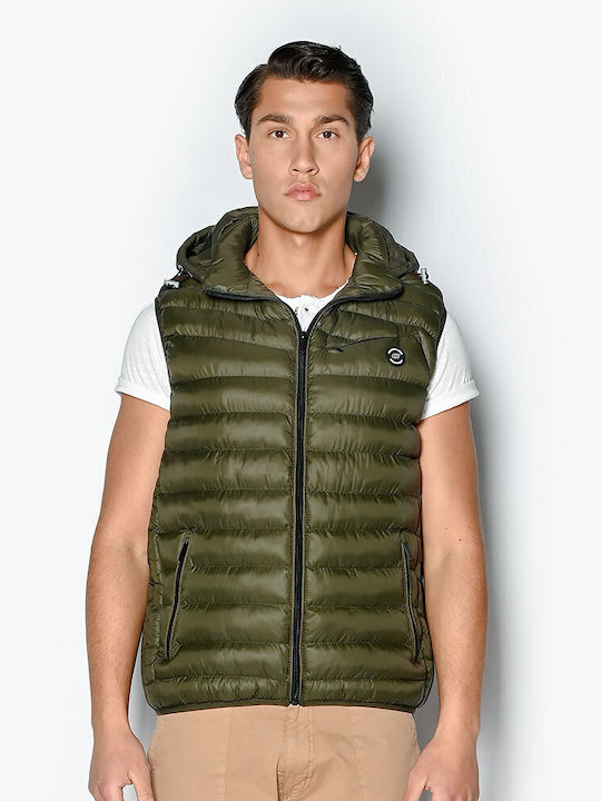 Brokers Jeans Men's Sleeveless Jacket Khaki