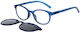 Apel Visual Care 3014 Blue Presbyopia Glasses Blue Magnetic Clip On Sunglasses & Case +1.50 1 Piece