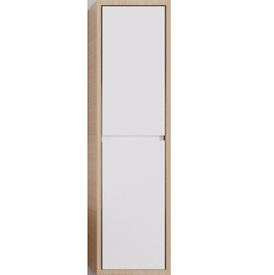 Martin Wall Hung Cabinet Bathroom Column Cabinet L35xD30xH130cm Oak