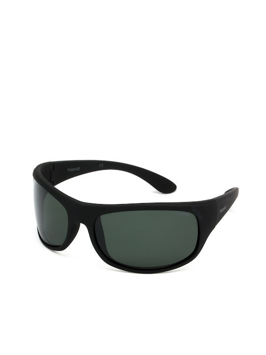 Polaroid Men's Sunglasses with Black Plastic Frame and Green Lens PLD7886 9CA/RC