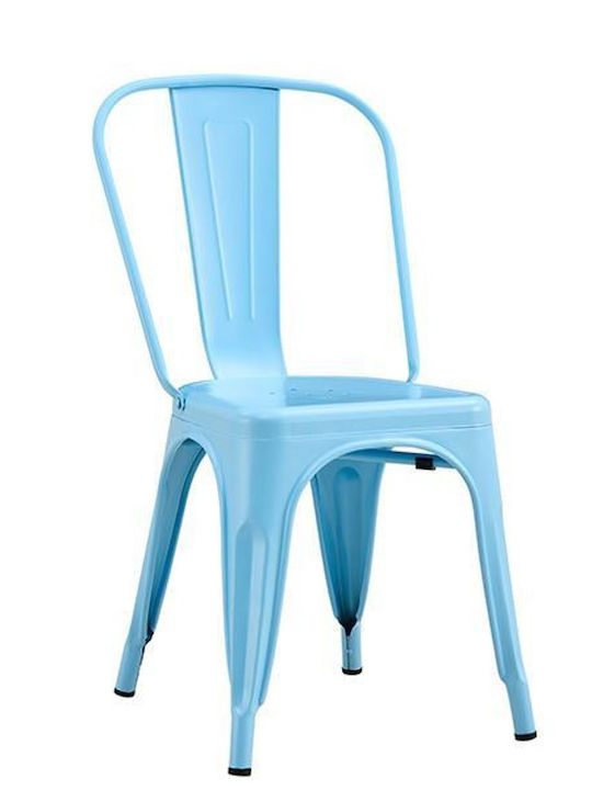 Outdoor-Stuhl Metallisch Loft Blue 45x48x45εκ.