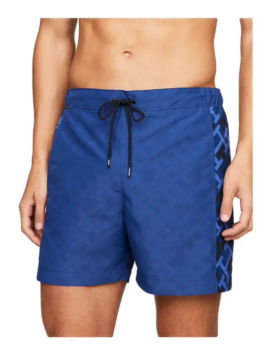 Men's Swimwear Shorts Blue with Patterns