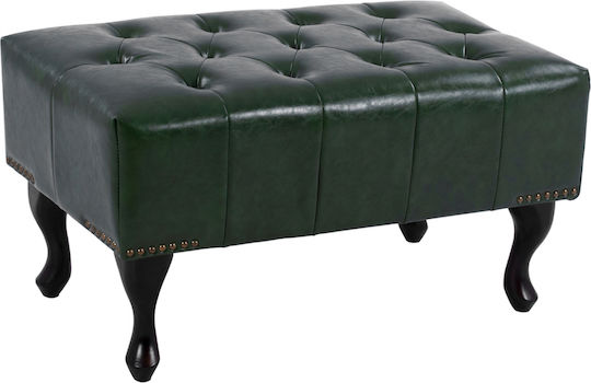 Hocker Bankhocker Gepolstert mit Kunstleder Emma Cypress 80x45x39cm