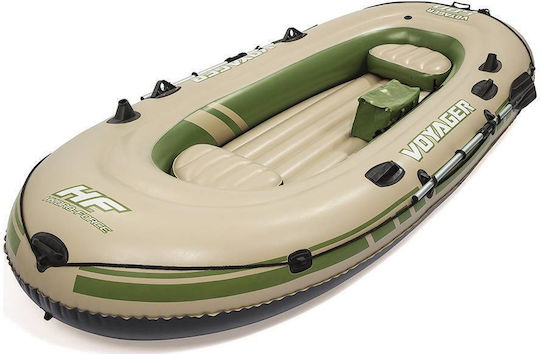 Bestway Voyager 500 Inflatable Boat for 3 Adults Brown with 2 Paddles 348x142cm