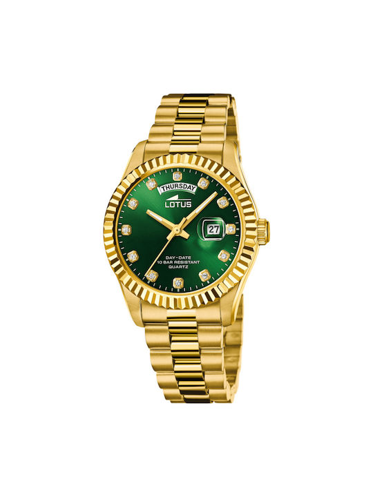 Men's Lotus Watch L18857/6 Stainless Steel Gree...