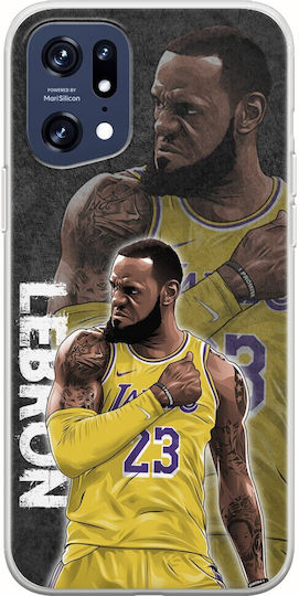 Nba Stars - Lebron James Задна корица Силикон Многоцветен (Oppo Find X5 Pro)