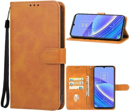 Wallet Δερμάτινο Καφέ (TCL 50 SE)