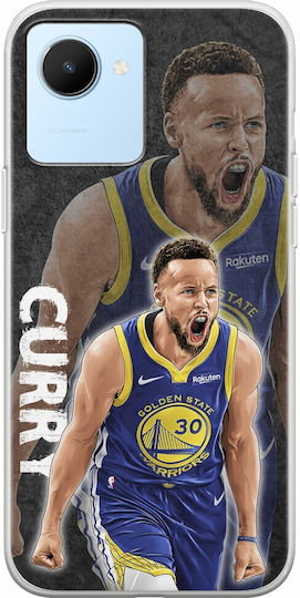 Nba Stars - Stephen Curry Umschlag Rückseite Silikon Mehrfarbig (Realme C30)