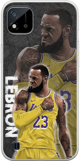 Nba Stars - Lebron James Umschlag Rückseite Silikon Mehrfarbig (Realme C11 2021)
