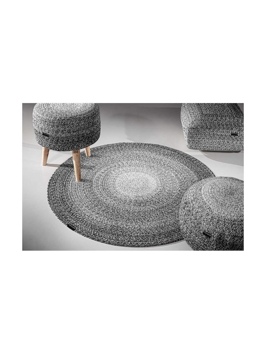 Guy Laroche Shades Round Rug Grey