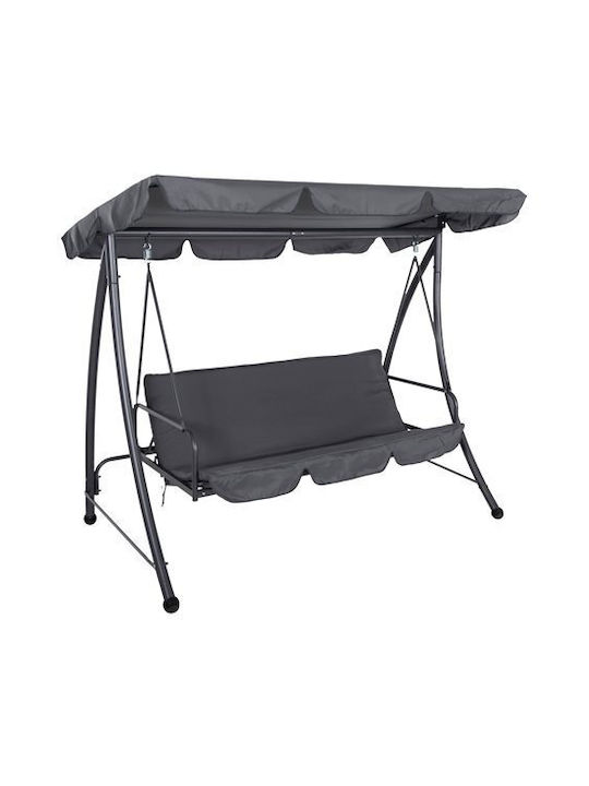 Likid Κούνια με Βάση 2 Θέσεων Μεταλλική Μ200xΠ120xΥ164cm Γκρι Likid Κούνια με Βάση 2 Θέσεων Μεταλλική Μ200xΠ120xΥ164cm Γκρι