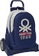 Safta School Bag Trolley Elementary, Elementary Multicolour with Water Bottle Holder 22.5Liters