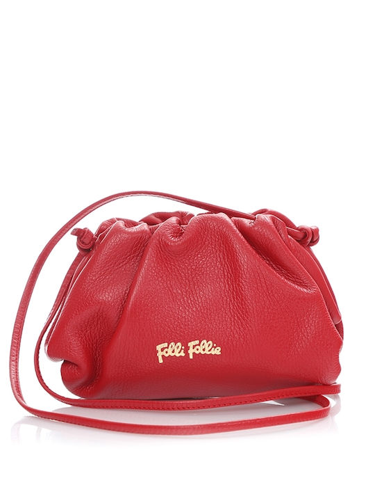 De piele Geantă de damă Crossbody Roșie