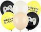 Set of 6 Balloons Black Birthday-Celebration 30cm