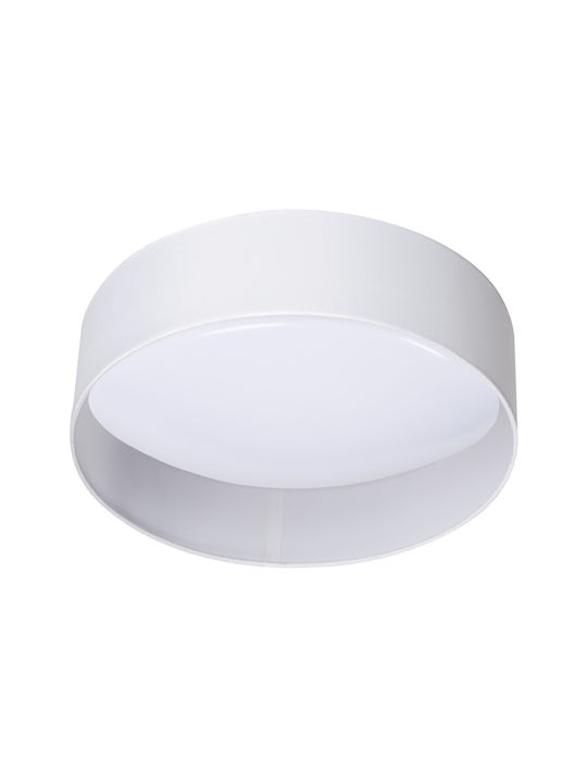 Kanlux Mount Fabric Ceiling Light Built-in LED 17.5pcs White