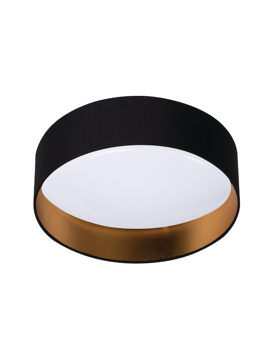 Kanlux Deckenleuchte 17.5cm Schwarz mit Integri...