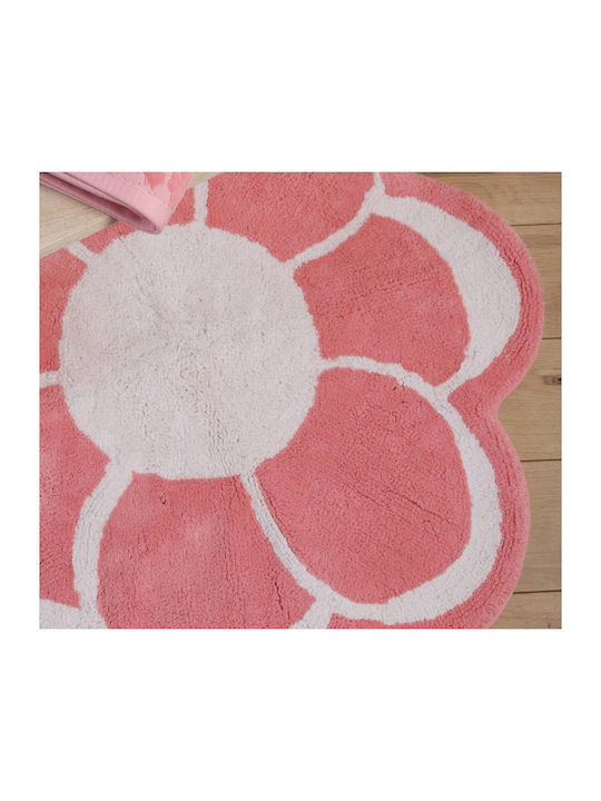 Nef-Nef Homeware Бански килим Памук Кръгла 035284 Розов Ф90бр