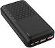 Platinet Power Bank 20000mAh Power Delivery Μαύρο