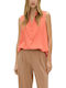 Women's Blouse Sleeveless Coral