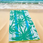 Lino Home Beach Towel Cotton Green 180x90cm.