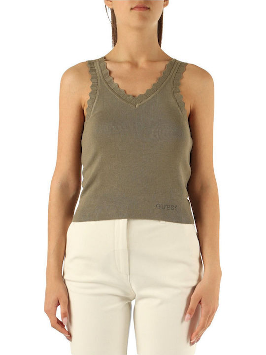 Guess Women's Blouse Sleeveless with V Neckline...