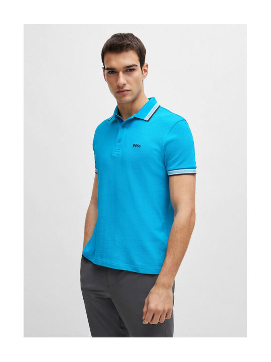 Hugo Boss Мъжка спортна блуза с къс ръкав Поло Turquoise