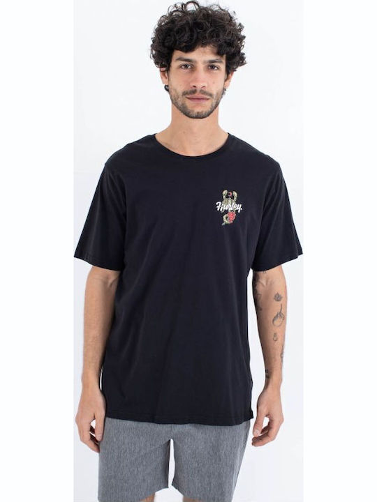Hurley Тениска Черен