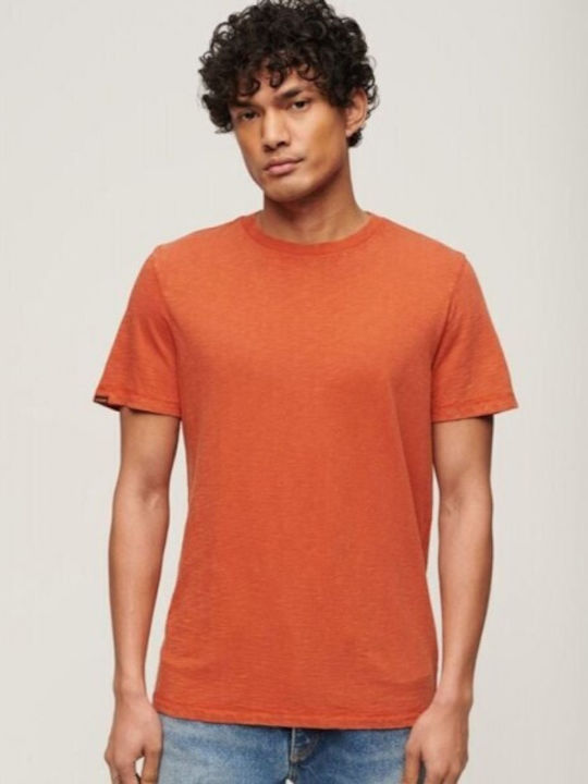 Superdry D2 Stud Crew Neck Slub Mecca Orange