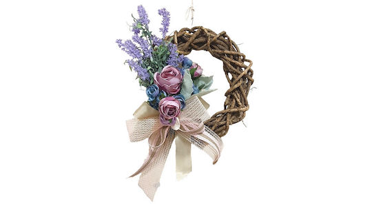 Ambalaz Crăciun Decorativ Coroană de flori cu Diametru 28cm.