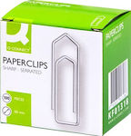 Q-Connect Set of 100pcs Paper Clips 50mm