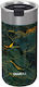 Quokka Glass Thermos Stainless Steel BPA Free 400ml Greenstone with Mouthpiece