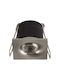 Power Led Square Recessed Spot with Integrated LED and Natural White Light Silver 1pcs