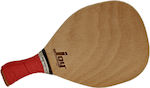 Joy Yatagan Beach Racket Brown 390gr with Slanted Handle Red