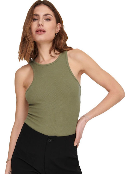 Only Women's Athletic Blouse Sleeveless Green