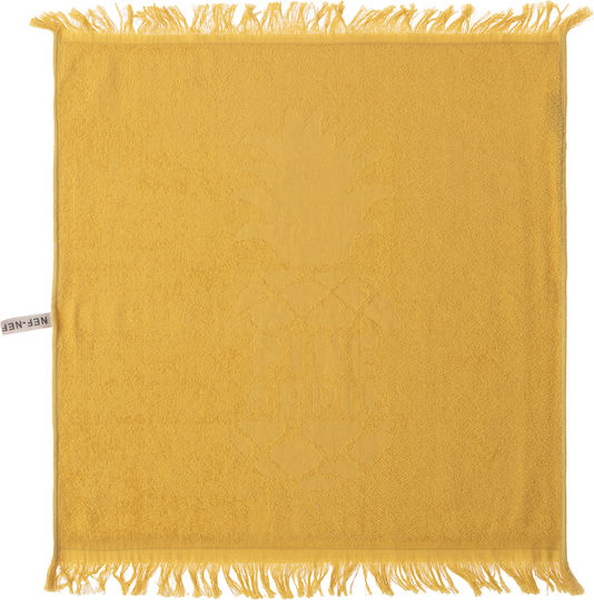 Nef-Nef Homeware Delicious Celery Tea Towel from 100% Cotton in Yellow Color 50x50cm