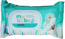 Miss Vivian Μωρομαντηλα 100 Τεμ Καπακι Aloe Vera