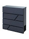 Virone Outdoor Mailbox Metallic in Gray Color