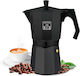 Cecotec Mokclassic Cafetieră Pentru Plită Espresso 9 Căni Neagră