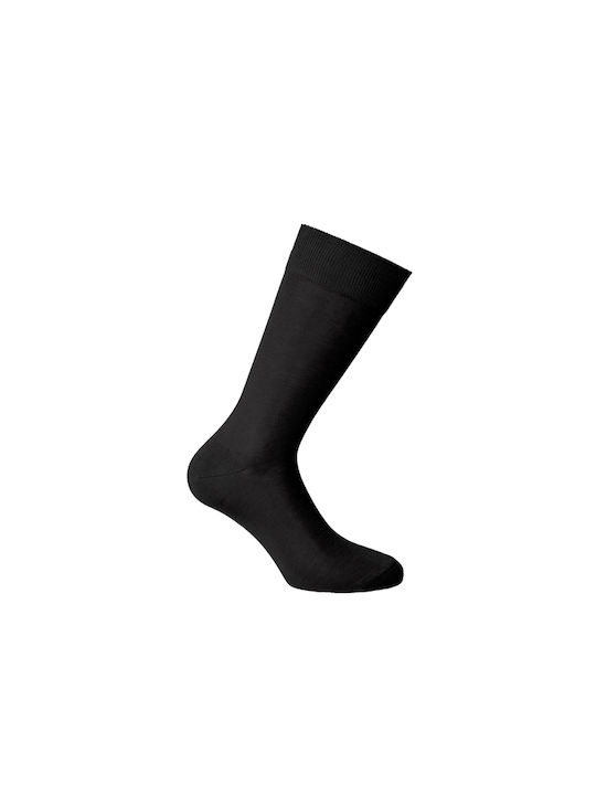 Walk Men's Solid Color Socks Black