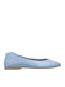 Leather Ballerinas Blue