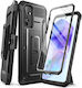 Supcase Unicorn Beetle Pro Back Cover Σιλικόνης / Πλαστικό / Tempered Glass 0.1mm Μαύρο (Galaxy A55)