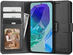 Tech-Protect Wallet Leather Black (Samsung Galaxy M55 5G)