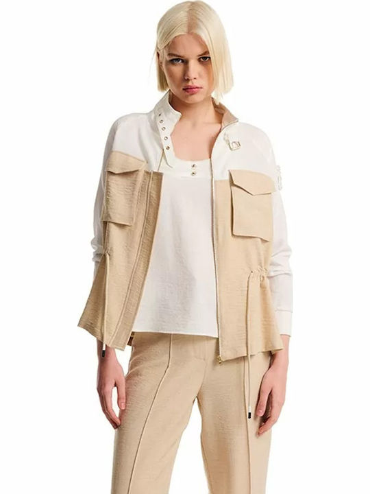 Damen Jacke Beige