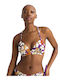 Dorina Padded Triangle Bikini Top with Adjustable Straps Purple Floral